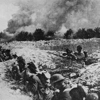 Truppe americane in una trincea al fronte. Truppe americane in una trincea al fronte.