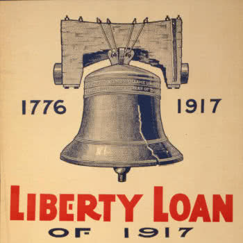 Nel 1917 come nel 1776: un manifesto invita a comprare, animati dallo stesso spirito dei Founding Fathers, i titoli di guerra. Nel 1917 come nel 1776: un manifesto invita a comprare, animati dallo stesso spirito dei Founding Fathers, i titoli di guerra.